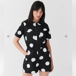 Lazy Oaf Polka Dot Romper Size 18